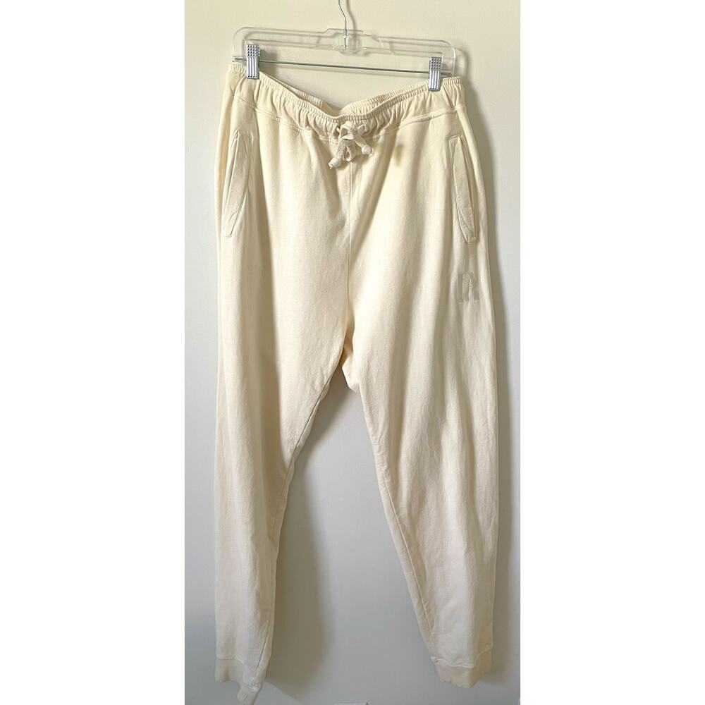 Fore All 100 % Jogger Pocket Sweat Pant Made in USA Cream Size Extra Large NEW - Picture 4 of 10